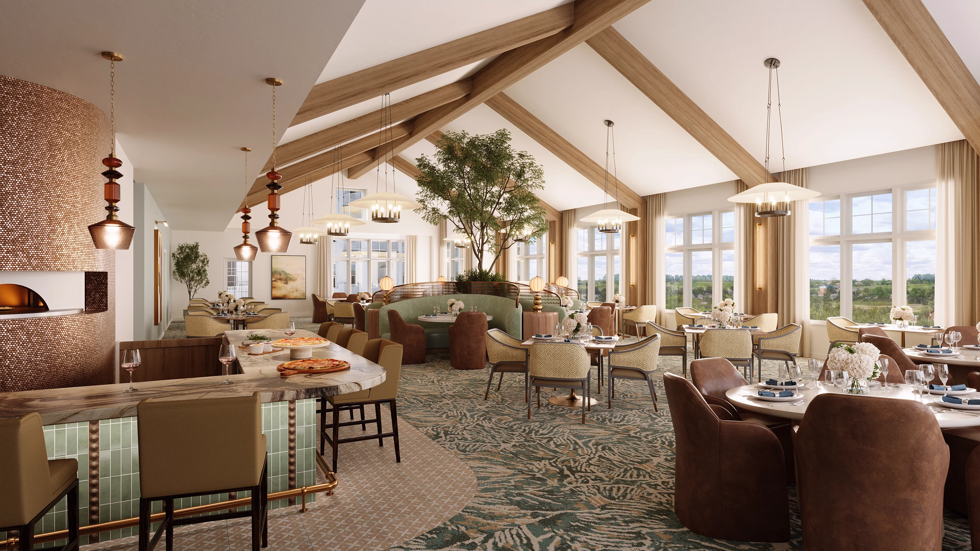Dining space interior