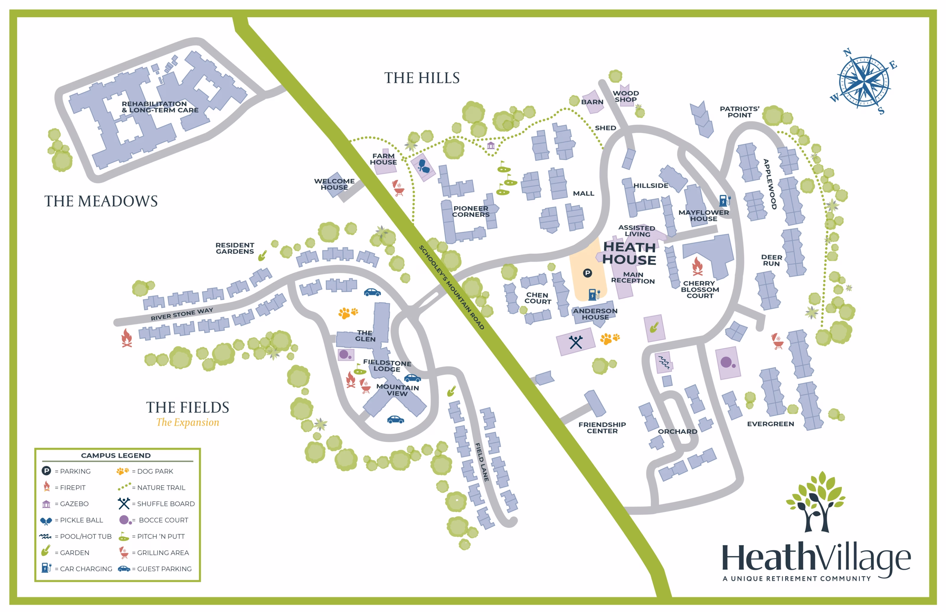 Heath Village Map