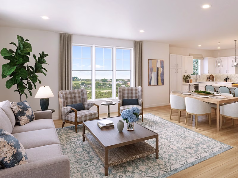Interior of apartment living space